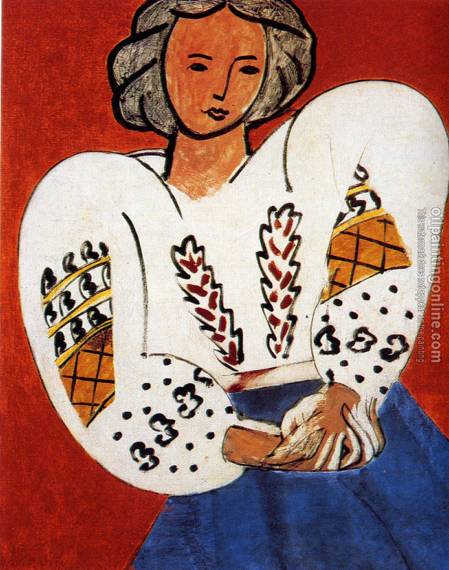 Matisse, Henri Emile Benoit - the rumanian blouse